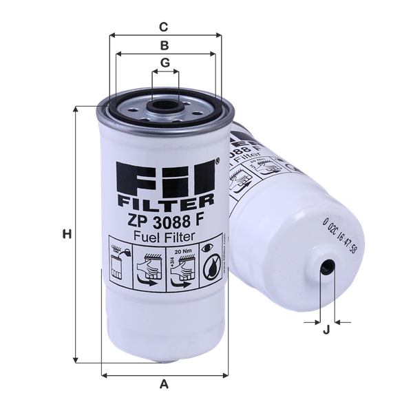 Fil Filtre ZP 3088 F ZP 3088 F